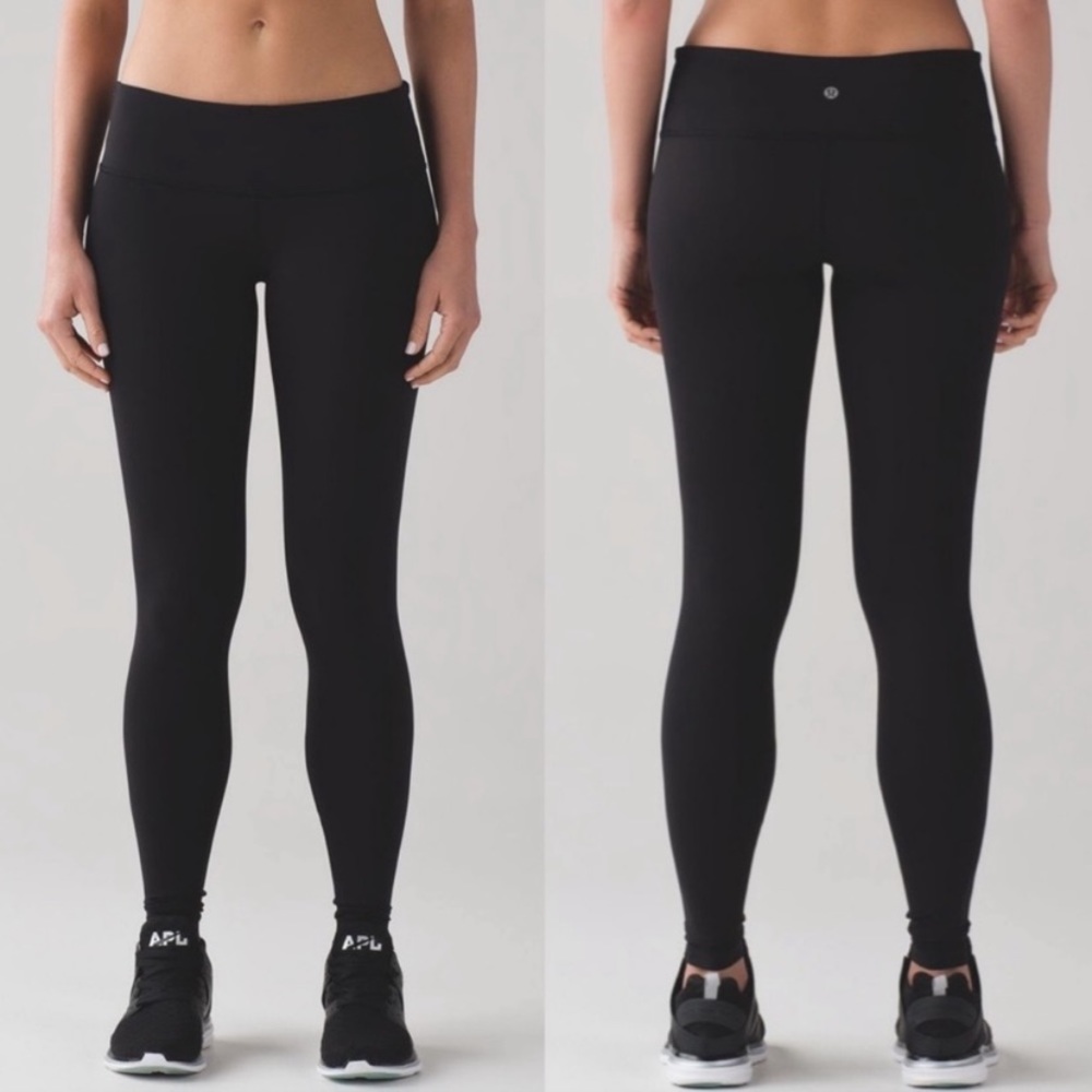 Lululemon Wunder Under full length black leggings